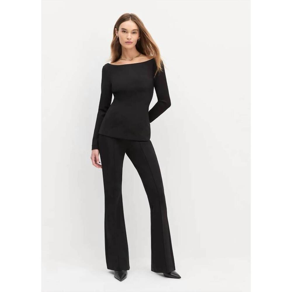 NEW FAVORITE DAUGHTER cold shoulder top in black